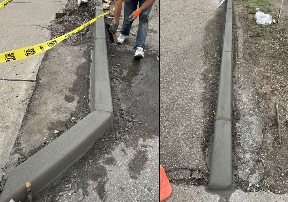 Commercial curbing